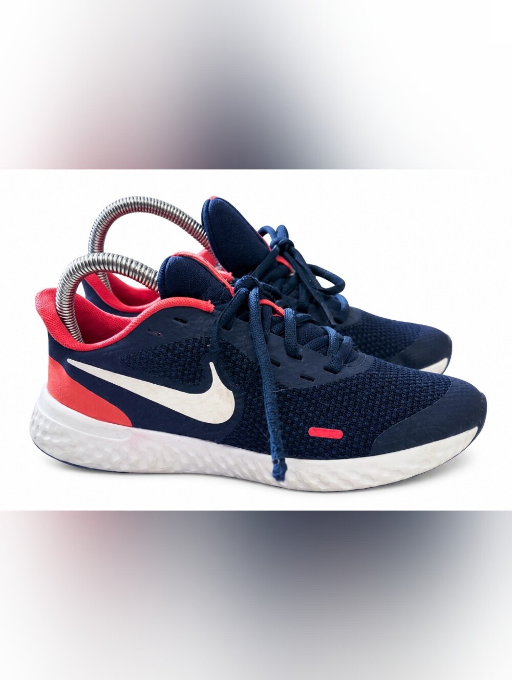 Nike Revolution 5 Women's Running Shoes Navy Pink Athletic Sneakers Size 6
